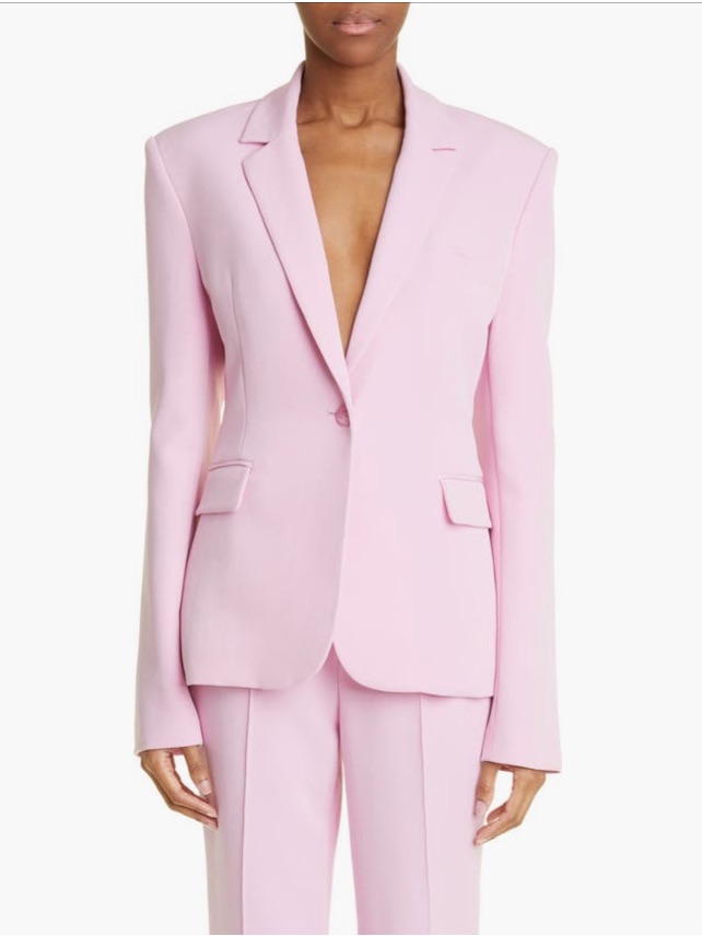 Nwt Lapointe Matte Crepe Pink Blossom Blazer